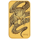 Pre-Owned 2025 Australian Dragon Rectangular 1oz Gold Coin