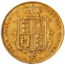 Pre-Owned 1880 London Mint DN.131 Victorian 'Shield' Half Sovereign Gold Coin