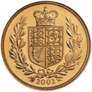 Pre-Owned 2002 UK Shield £5 Brilliant Uncirculated Gold Coin - Missing Box