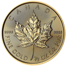 2026 Canadian Maple Leaf 1/2oz Gold Coin