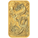 Pre-Owned 2024 Australian Dragon Rectangular 1oz Gold Coin