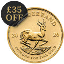 2026 South African Krugerrand 1oz Gold Coin