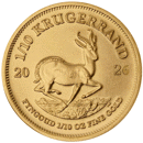 2026 South African Krugerrand 1/10oz Gold Coin