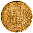 Pre-Owned 1870 London Mint DN.92 Victoria Young Head 'Shield' Full Sovereign Gold Coin