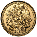 Pre-Owned Isle of Man Angel 1/4oz Gold Coin - Mixed Dates