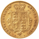 Pre-Owned 1870 London Mint DN.36 Victorian 'Shield' Half Sovereign Gold Coin