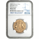 Pre-Owned 2022 UK Memorial Double Sovereign Gold Coin - NGC Graded MS69 - 6673540-039