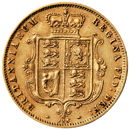 Pre-Owned 1873 London Mint DN.223 Victorian 'Shield' Half Sovereign Gold Coin