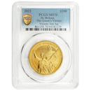 Pre-Owned 2021 St Helena The Queen's Virtues Victory 1oz Gold Coin - PCGS Graded MS70 - 861350.70/44