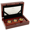 Pre-Owned 2022 UK Elizabeth II Memorial Gold 3-Coin Set