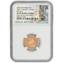 Pre-Owned 2021 UK Half Sovereign Proof Gold Coin - NGC Graded PF69 - 6081616-004