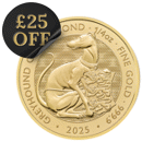 2025 UK Tudor Beasts Greyhound of Richmond 1/4oz Gold Coin