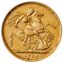Pre-Owned 1824 George IV Laureate Head Full Sovereign Gold Coin