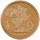 Pre-Owned 2010 UK Quarter Sovereign Proof Design Gold Coin