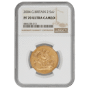 Pre-Owned 2004 UK Double Sovereign Proof Gold Coin - NGC Graded PF70 Ultra Cameo - 4866338-013