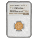 Pre-Owned 2005 UK Half Sovereign Proof Gold Coin - NGC Graded PF70 - 4866338-028