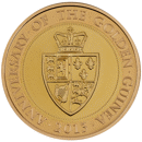 Pre-Owned 2013 UK 350th Anniversary of the Guinea £2 Proof Design Gold Coin