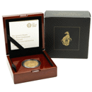 Pre-Owned 2021 UK Queen's Beasts White Greyhound of Richmond 1oz Proof Gold Coin