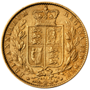 Pre-Owned 1868 London Mint DN.31 Victoria Young Head 'Shield' Full Sovereign Gold Coin