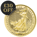 Pre-Owned UK Britannia 1oz Gold Coin (2014 - Present) - Mixed Dates