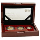 Pre-Owned 2020 UK Britannia Premium Proof Gold 3-Coin Set - Damaged Outer Box