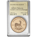 Pre-Owned 1983 South African Krugerrand 1oz Proof Gold Coin - SAGCE Graded 106 - Certificate 69189