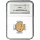 Pre-Owned 1954 Elizabeth II South African £1 Proof Gold Coin - NGC Graded PF62 - 2759782-001