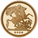 Pre-Owned 2026 UK Quarter Sovereign Proof Design Gold Coin