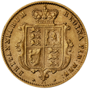 Pre-Owned 1871 London Mint DN.67 Victorian 'Shield' Half Sovereign Gold Coin