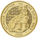 Pre-Owned 2026 UK Tudor Beasts Seymour Panther 1oz Gold Coin
