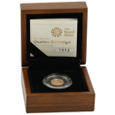 Pre-Owned 2010 UK Quarter Sovereign Proof Gold Coin - Missing Outer Box