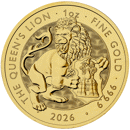 Pre-Owned 2026 UK Tudor Beasts The Queen's Lion 1oz Gold Coin