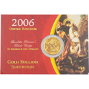 Pre-Owned 2006 UK Carded Full Sovereign Gold Coin