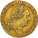 Pre-Owned 1787 UK George III Spade Guinea Gold Coin