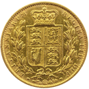 Pre-Owned 1863 London Mint Victorian 'Shield' Full Sovereign Gold Coin