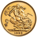 Pre-Owned 1993 UK Elizabeth II Proof Design Double Sovereign Gold Coin