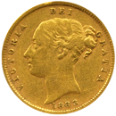 Pre-Owned 1883 London Mint Victorian 'Shield' Half Sovereign Gold Coin