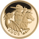 Pre-Owned 2005 UK Full Sovereign Proof Design Gold Coin
