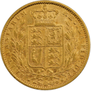 Pre-Owned 1851 London Mint Victorian 'Shield' Full Sovereign Gold Coin