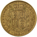 Pre-Owned 1856 London Mint Victorian Shield Full Sovereign Gold Coin