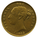 Pre-Owned 1885 London Mint Victorian 'Shield' Half Sovereign Gold Coin