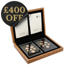 Pre-Owned UK Royal Shield of Arms and 2008 UK Emblems of Britain Proof Gold Coin Collection