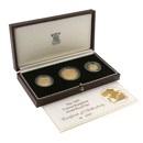 Pre-Owned 1987 UK Sovereign Proof Gold 3-Coin Set