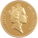 Pre-Owned 1985 UK Proof Design £5 Gold Coin