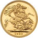Pre-Owned 1983 UK Full Sovereign Proof Design Gold Coin