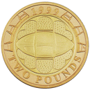 Pre-Owned 1999 UK Rugby World Cup Gold £2 Coin