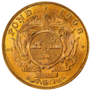 Pre-Owned 1898 South African 1 Pond Gold Coin