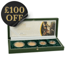 Pre-Owned 2006 UK Sovereign Proof Gold 4-Coin Collection