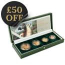 Pre-Owned 2007 UK Sovereign Proof Gold 4-Coin Collection