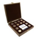 Pre-Owned UK Royal Mint The Historic Sovereign Collection Gold 12-Coin Set